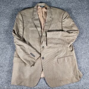 Pronto Uomo Sport Coat Men's 52R* Wool Houndstooth Two Button Double Vent Blazer